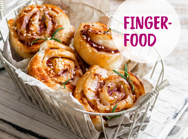 Rezept Blätterteigschnecken mit Mango-Rotkraut