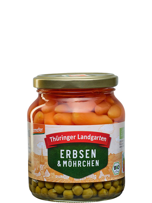 Demeter Erbsen mit Möhrchen